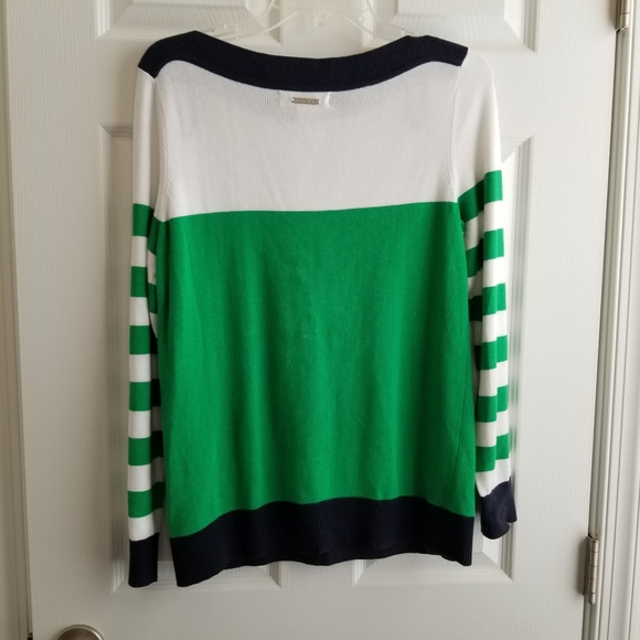MICHAEL MICHAEL KORS Preppy Boatneck Sweater -M - Picture 4 of 12
